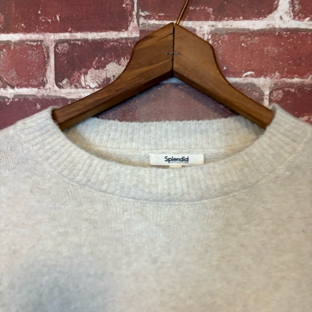 Splendid Off-White Knit Pullover - image 3